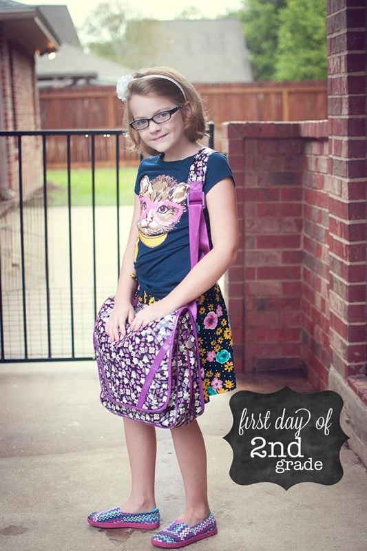 Addison Hills first day of school (Mike Lawsons granddaughter)